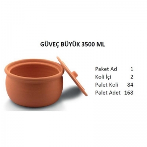 VIAPOT GÜVEÇ BÜYÜK 3500 ML SIRSIZ KL:2 