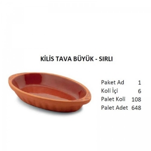 VIAPOT KİLİS TAVA BÜYÜK 2000 ML SIRLI KL:6