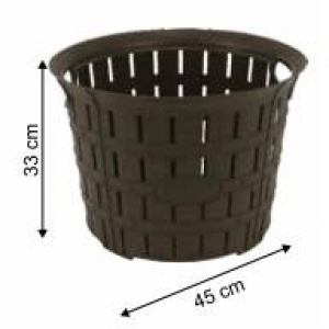 BAMBU YUVARLAK SEPET KAHVE PK:12