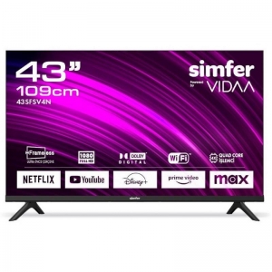 SİMFER 43SFSV4N 43'' ( 109 EKRAN ) VİDAA SMART ÇERÇEVESİZ (DOLBY) TV