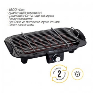 AKEL AB635 TERMOSTATLI 1800 W BARBEKÜ KL:6