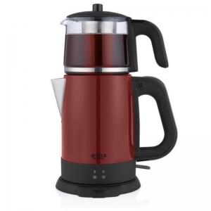 ARNİCA DEMLİ STİL KIRMIZI CAM ÇAY MAKİNESİ IH33204
