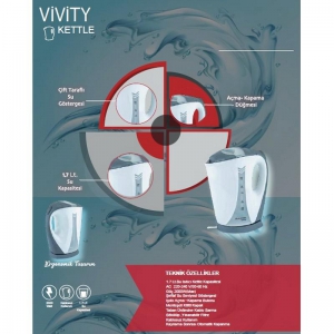 AWOX VIVITY AÇIK REZİSTANS KETTLE KL:8