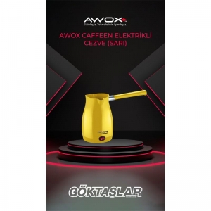 AWOX CAFFEEN ELEKTRİKLİ CEZVE SARI 