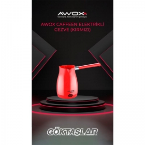 AWOX CAFFEEN ELEKTRİKLİ CEZVE KIRMIZI 