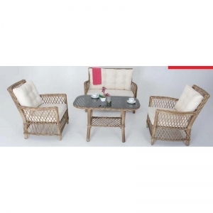 FLEXY RATTAN SANSA 2 Lİ TAKIM (2+1+1) 316 KREM
