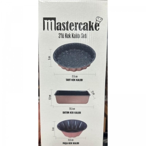 MASTERCAKE 3 LÜ KEK KALIBI SETİ KL:6  