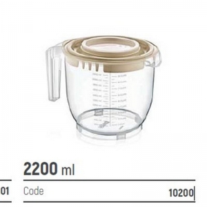 DÜNYA - 2200 ml Kapaklı Mikser Kabı KL:12