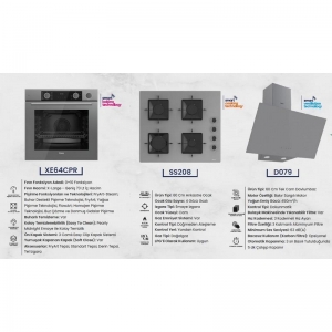 FERRE STEAMART PRO ANKASTRE SET GRİ ( XE64CPR-SS208-D079 )