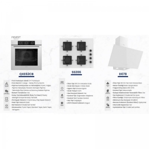 FERRE ANKASTRE SET BEYAZ (D078-SS206-QXE62CB)
