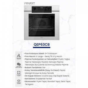 FERRE QEP63CB BEYAZ ANKASTRE FIRIN