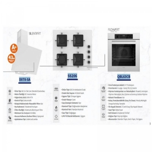 FERRE ANKASTRE SET BEYAZ (D078-SA-SS206-QBL63CB)