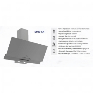 FERRE D090-SA 90CM GRİ DAVLUMBAZ