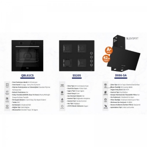 FERRE ANKASTRE SET SİYAH ( QBL61CS-SS205-D086-SA )