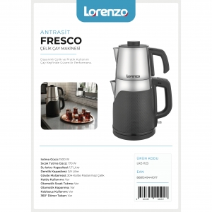 LORENZO - FRESCO ÇAY MAKİNESİ SİYAH KL:4