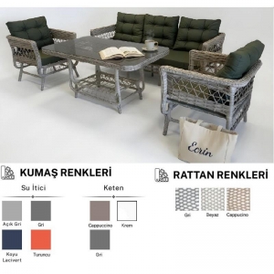 GARDEN ECRİN BEYAZ 3'LÜ TAKIM