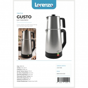 LORENZO - GUSTO ÇAY MAKİNESİ İNOX KL:4