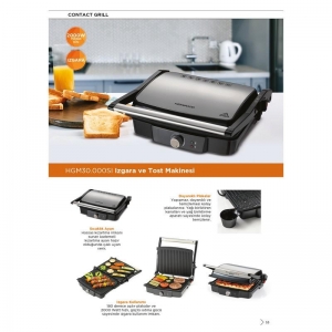 KENWOOD HGM30.000SI GRİLL + TOST MAKİNESİ