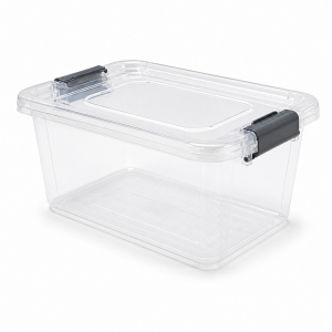 HOBİ BOX - YATAY KİLİTLİ SAKLAMA 40 LT ŞEFFAF KL: 6 LI