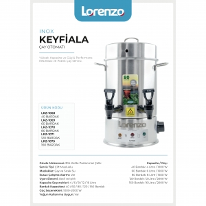 LORENZO - KEYFİALA 120 BARDAK ÇAY OTOMATI KL:2