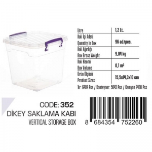 1,2 LT DİKEY SAKLAMA KABI KL:96