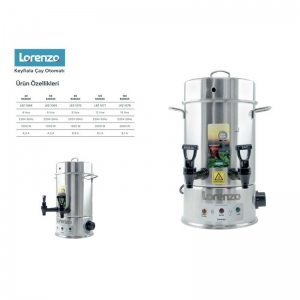LORENZO KEYFİALA 40 BARDAK ÇAY OTOMATI KL:2