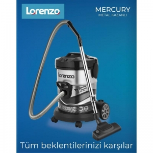 LORENZO - MERCURY METAL KAZANLI SÜPÜRGE SİLVER KL:1