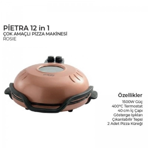 LORENZO - PİETRA 12 in 1 ÇOK AMAÇLI PİZZA MAKİNESİ ROSIE KL:3
