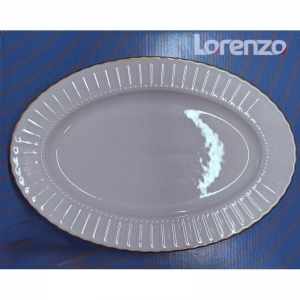 LORENZO SAFİR KAYIK TABAK 30 CM GOLD - 6'LI KUTU
