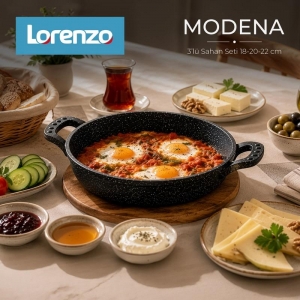 LORENZO - MODENA SAHAN SETİ 3'LÜ 18-20-22 CM KL:10