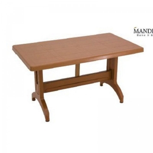 MANDELLA - 70X120 ZEUGMA RATTAN MASA PLASTİK AYAK  - EKO