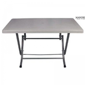 MANDELLA - 70X120 METAL AYAKLI MASA ORİJİNAL BEYAZ