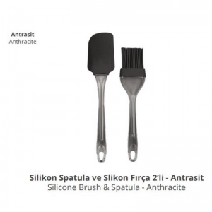 Slikon Spatula Ve Slikon Fırça 2 Li Set KL:48