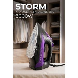 LORENZO - STORM 3.000 WATT 230 GR SERAMİK BUHARLI ÜTÜ KL:6