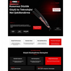 POWERTEC TR-2810 SERAMİK SAÇ DÜZLEŞTİRİCİ
