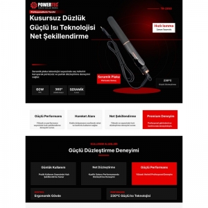 POWERTEC TR-2850 SERAMİK SAÇ DÜZLEŞTİRİCİ