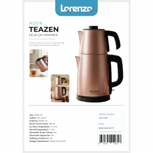LORENZO - TEAZEN ÇELİK ÇAY MAKİNESİ ROSİE KL:4
