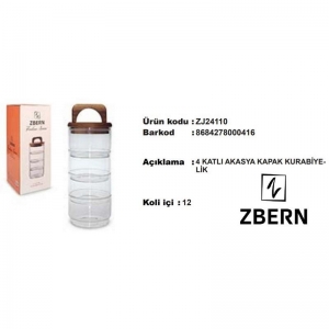 ZBERN 4 KATLI AKASYA KAPAK SAKLAMA KABI KL:12 