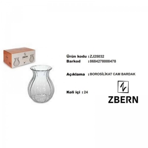 ZBERN 6'LI BOROSİLİKAT CAM BARDAĞI