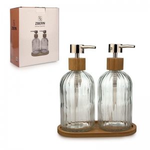 ZBERN 2 Lİ BAMBU STANDLI SABUNLUK KL:24
