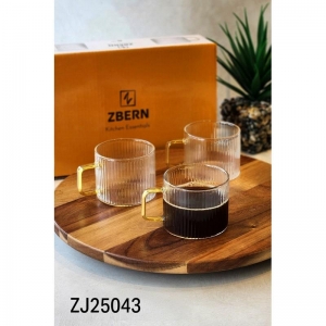 ZBERN 6'LI DESENLİ KUPA 150 ML KL:40