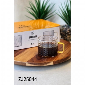 ZBERN 6'LI DESENLİ KUPA 150 ML KL:40