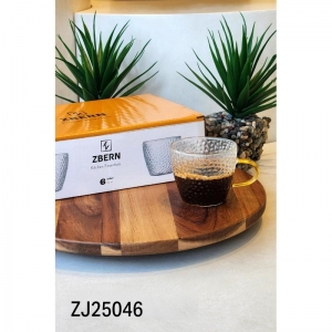 ZBERN 6'LI DESENLİ KUPA 110 ML KL:40