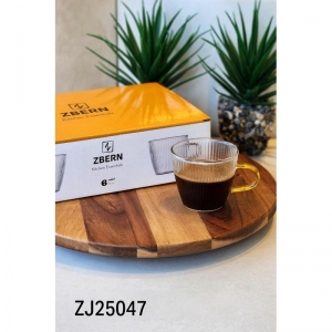 ZBERN 6'LI DESENLİ KUPA 110 ML KL:40