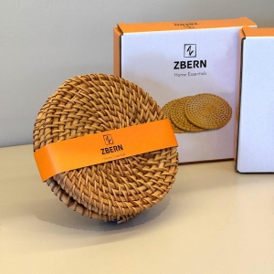 ZBERN 3 ADET 10X10 CM RATTAN MAT